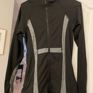 Long Hardtail Zip Up Hooded Jacket Size Small